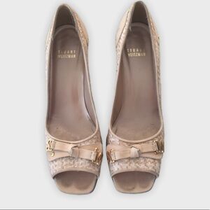STUART weitzman straw heels